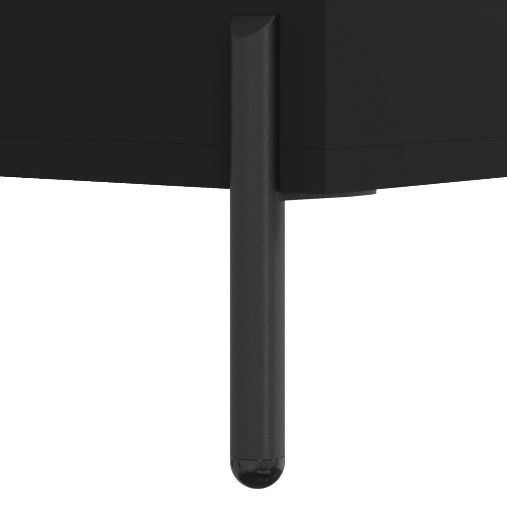 Tavolini da Salotto 2 pz Neri 50x50x40 cm in Legno Multistrato | homemem39