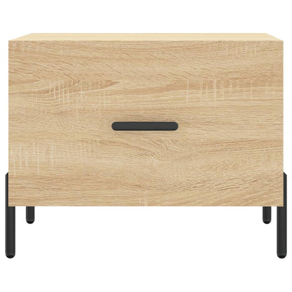 Tavolini Salotto 2pz Rovere Sonoma 50x50x40cm Legno Multistrato | homemem39