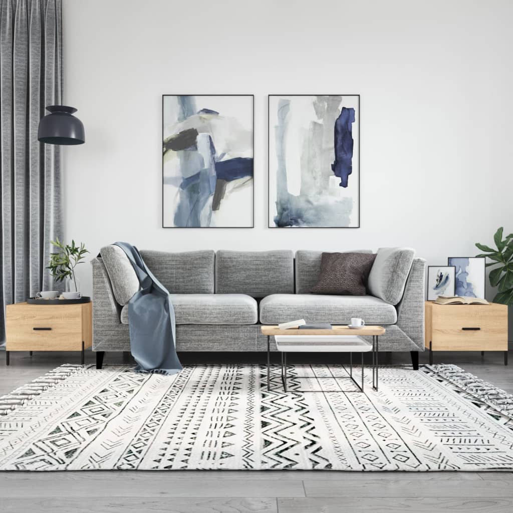 Tavolini Salotto 2pz Rovere Sonoma 50x50x40cm Legno Multistrato | homemem39