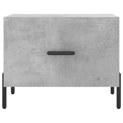 Tavolino Salotto Grigio Cemento 50x50x40 cm Legno Multistrato | homemem39