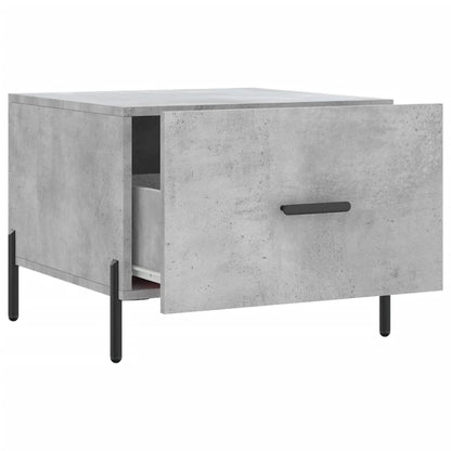 Tavolino Salotto Grigio Cemento 50x50x40 cm Legno Multistrato | homemem39