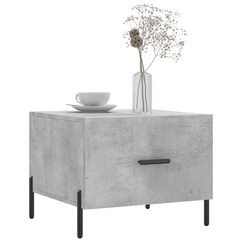 Tavolini Salotto 2pz Grigio Cemento 50x50x40 Legno Multistrato | homemem39
