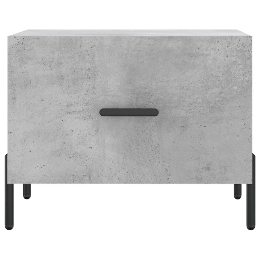 Tavolini Salotto 2pz Grigio Cemento 50x50x40 Legno Multistrato | homemem39