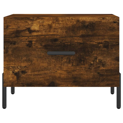 Tavolino da Salotto Rovere Fumo 50x50x40 cm Legno Multistrato | homemem39
