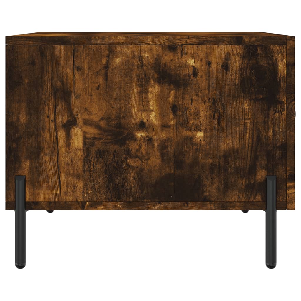 Tavolini Salotto 2 pz Rovere Fumo 50x50x40cm Legno Multistrato | homemem39