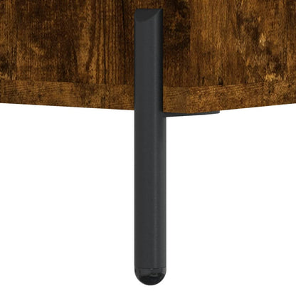Tavolini Salotto 2 pz Rovere Fumo 50x50x40cm Legno Multistrato