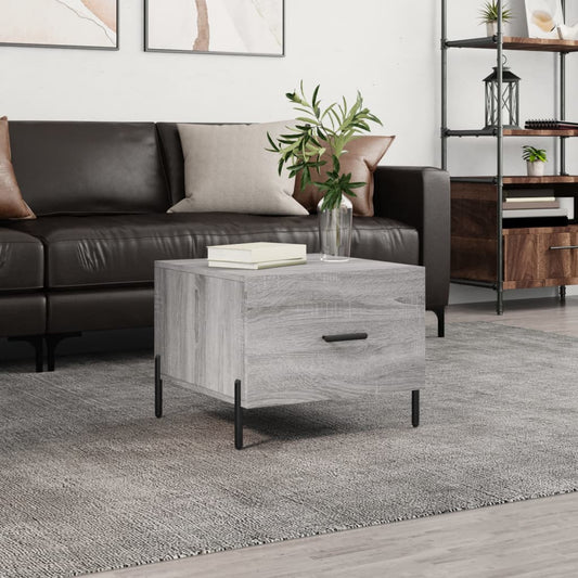 Tavolino da Salotto Grigio Sonoma 50x50x40 cm Legno Multistrato | homemem39