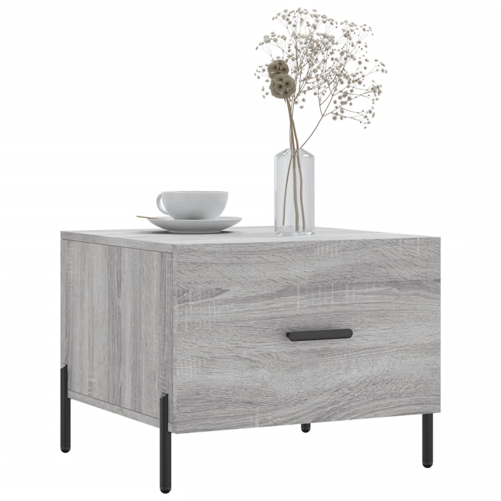 Tavolini Salotto 2pz Grigio Sonoma 50x50x40cm Legno Multistrato | homemem39