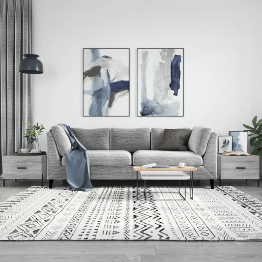 Tavolini Salotto 2pz Grigio Sonoma 50x50x40cm Legno Multistrato | homemem39