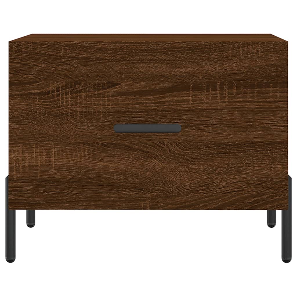 Tavolino da Salotto Rovere Marrone 50x50x40cm Legno Multistrato