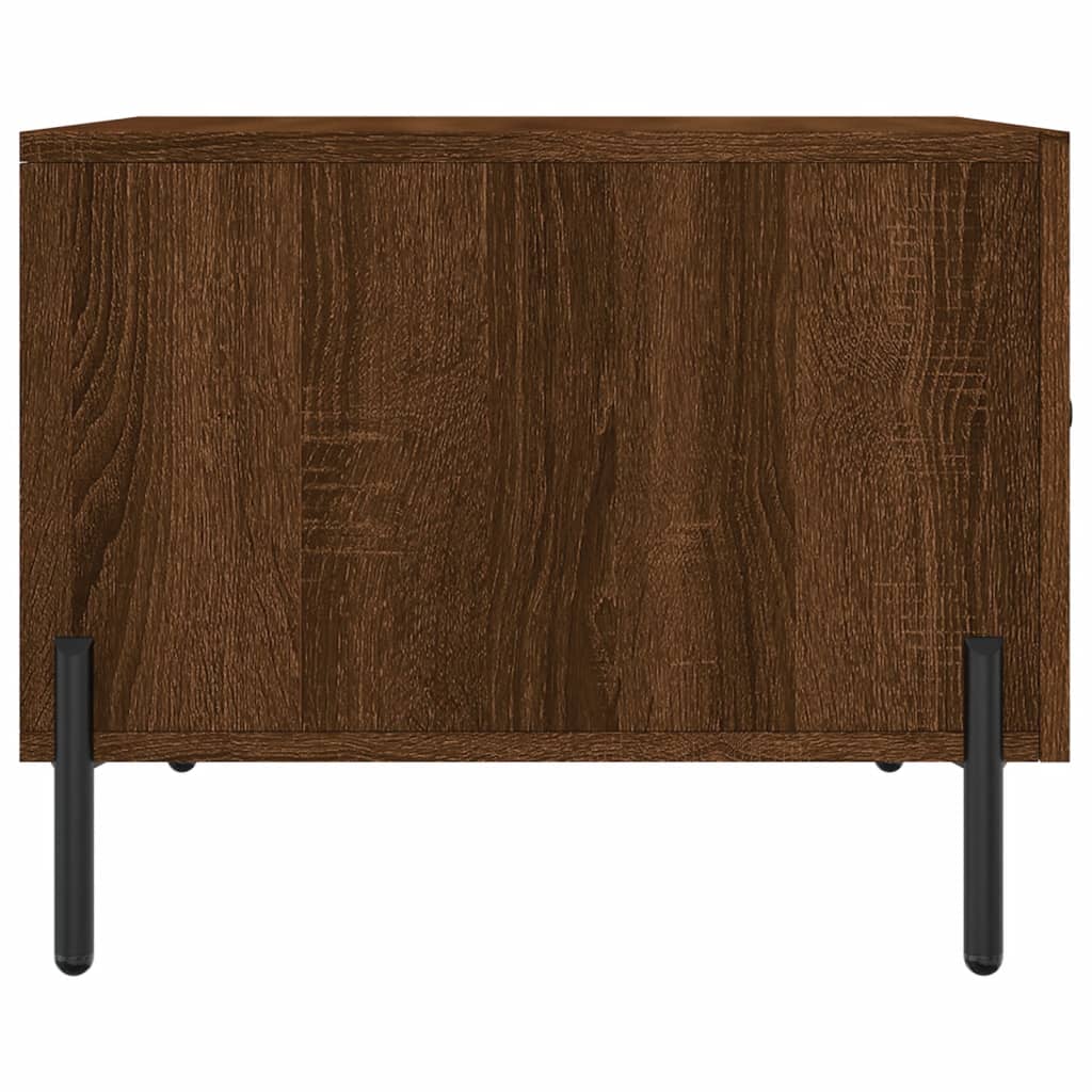Tavolino da Salotto Rovere Marrone 50x50x40cm Legno Multistrato | homemem39