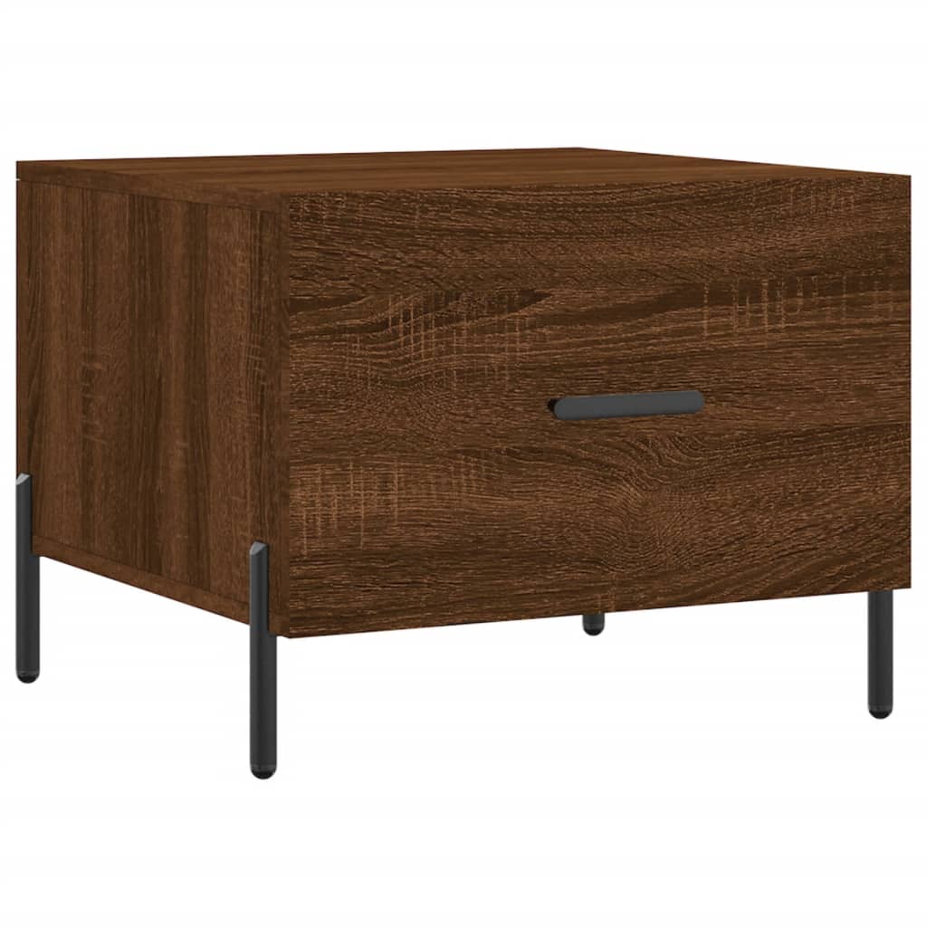 Tavolini Salotto 2 pz Rovere Marrone 50x50x40 Legno Multistrato | homemem39