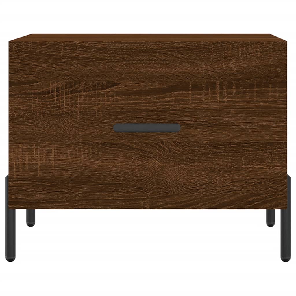 Tavolini Salotto 2 pz Rovere Marrone 50x50x40 Legno Multistrato | homemem39