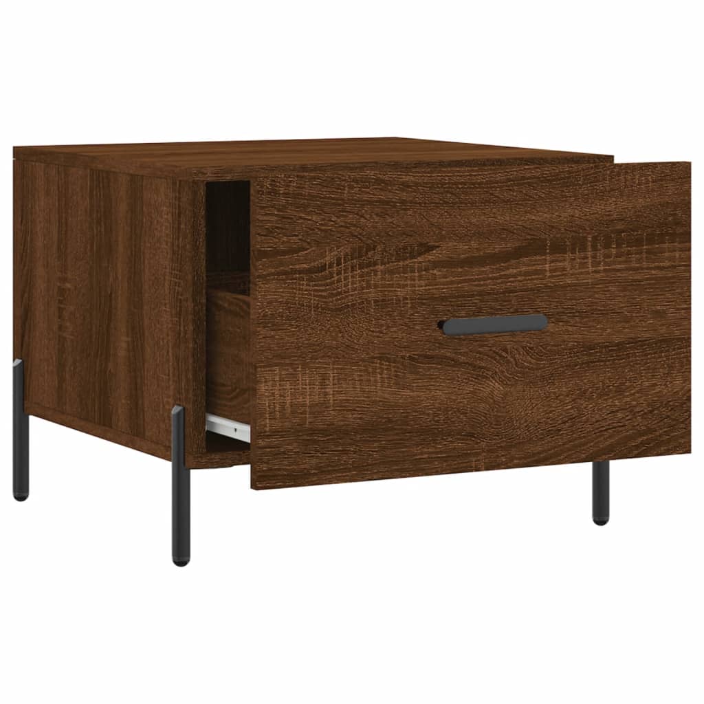 Tavolini Salotto 2 pz Rovere Marrone 50x50x40 Legno Multistrato | homemem39