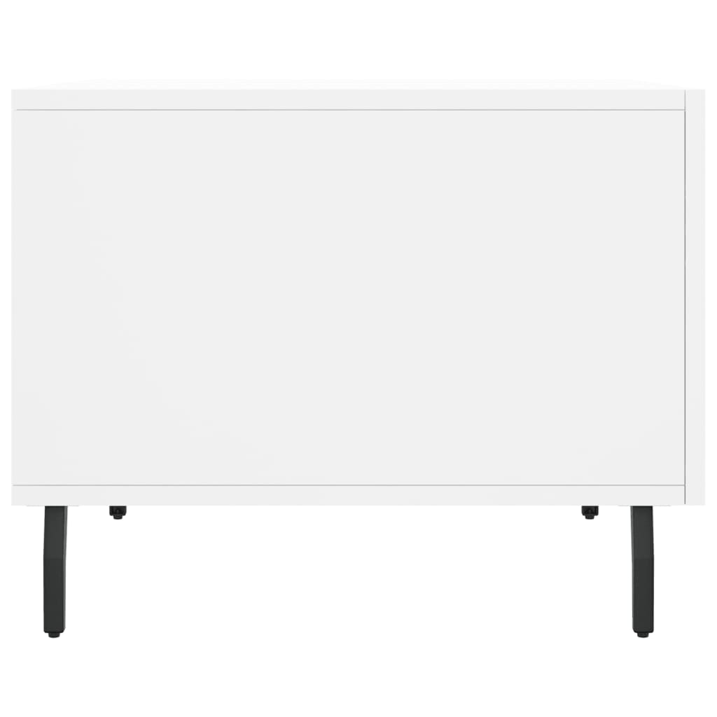 Tavolino da Salotto Bianco 50x50x40 cm in Legno Multistrato | homemem39