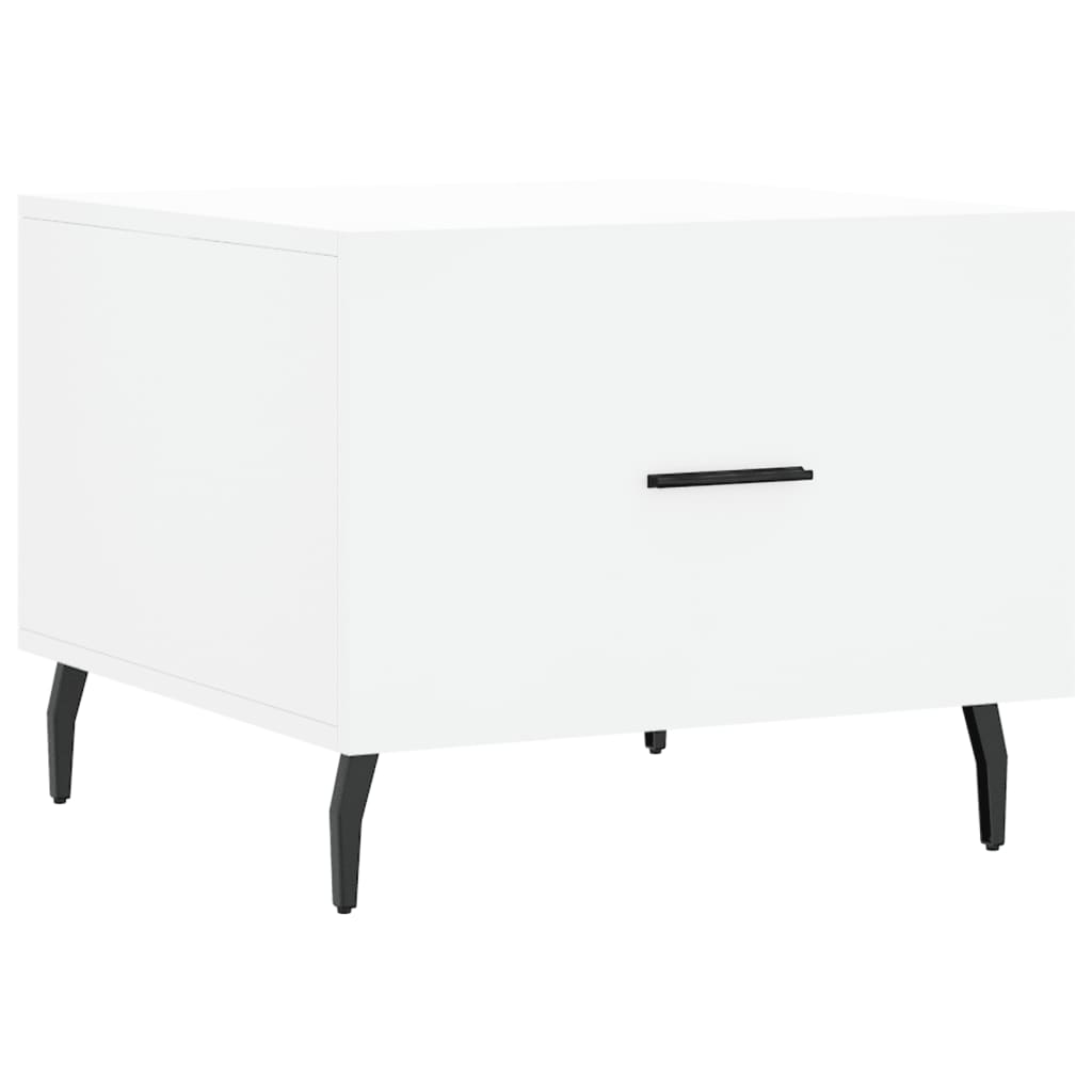 Tavolini da Salotto 2 pz Bianchi 50x50x40 cm Legno Multistrato | homemem39
