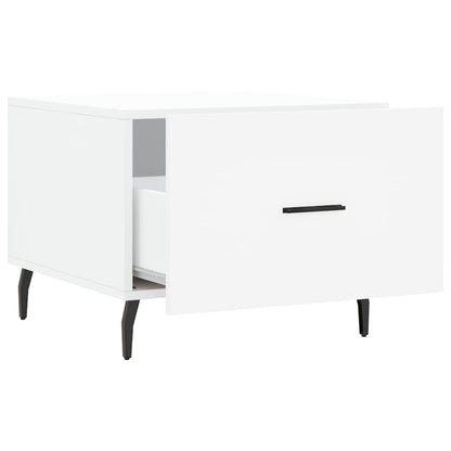 Tavolini da Salotto 2 pz Bianchi 50x50x40 cm Legno Multistrato | homemem39