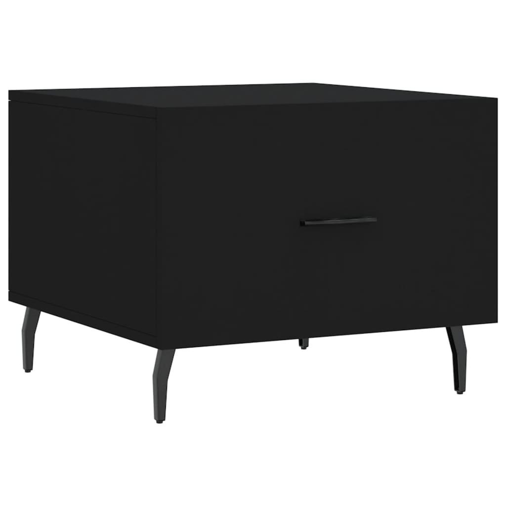 Tavolino da Salotto Nero 50x50x40 cm in Legno Multistrato | homemem39