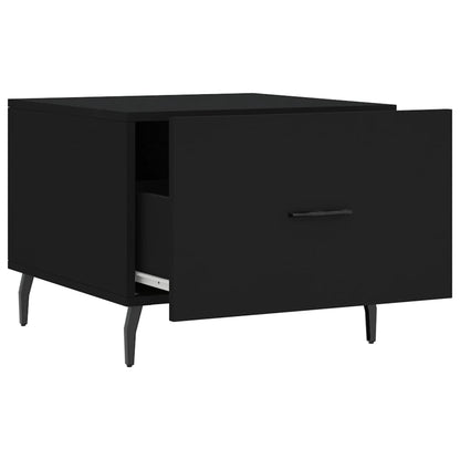 Tavolino da Salotto Nero 50x50x40 cm in Legno Multistrato | homemem39