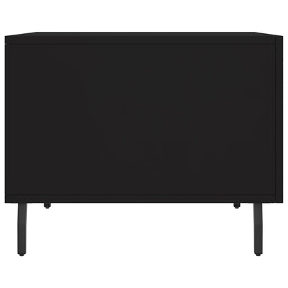 Tavolino da Salotto Nero 50x50x40 cm in Legno Multistrato | homemem39