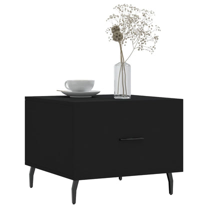 Tavolini da Salotto 2 pz Neri 50x50x40 cm in Legno Multistrato | homemem39