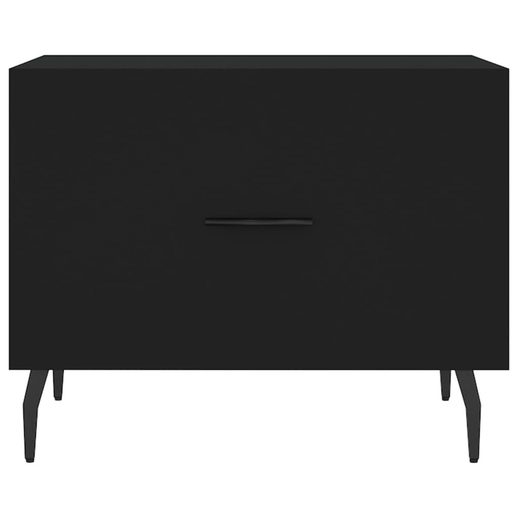 Tavolini da Salotto 2 pz Neri 50x50x40 cm in Legno Multistrato | homemem39