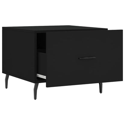 Tavolini da Salotto 2 pz Neri 50x50x40 cm in Legno Multistrato | homemem39