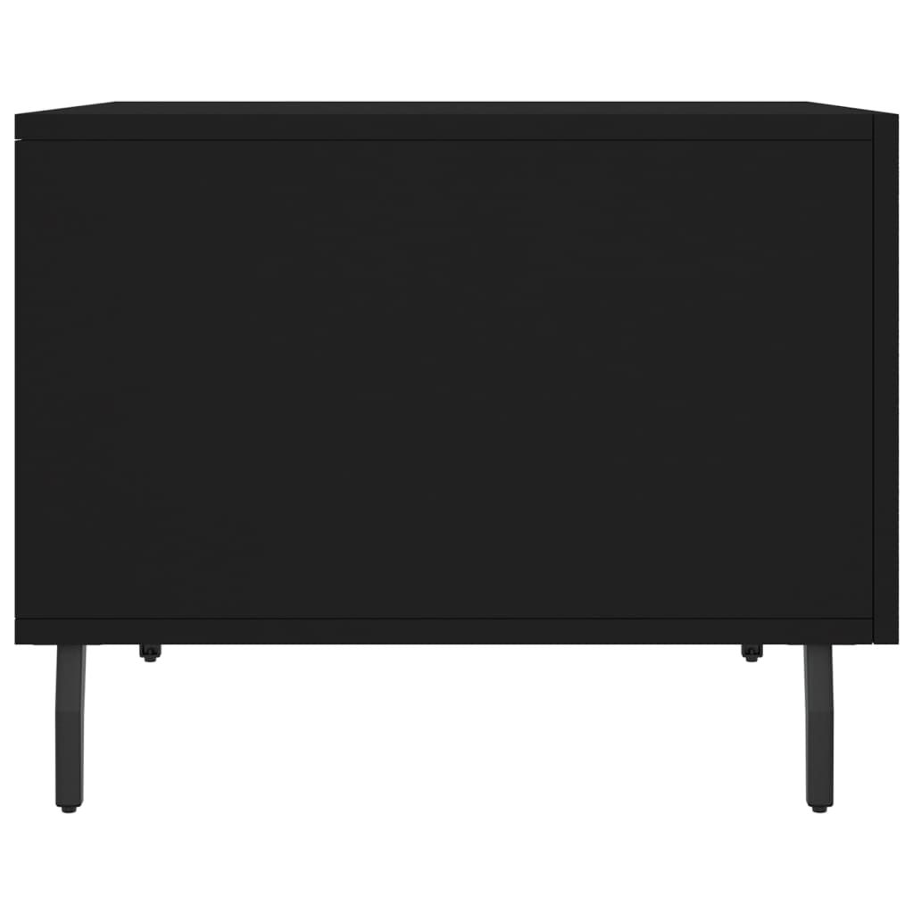Tavolini da Salotto 2 pz Neri 50x50x40 cm in Legno Multistrato | homemem39
