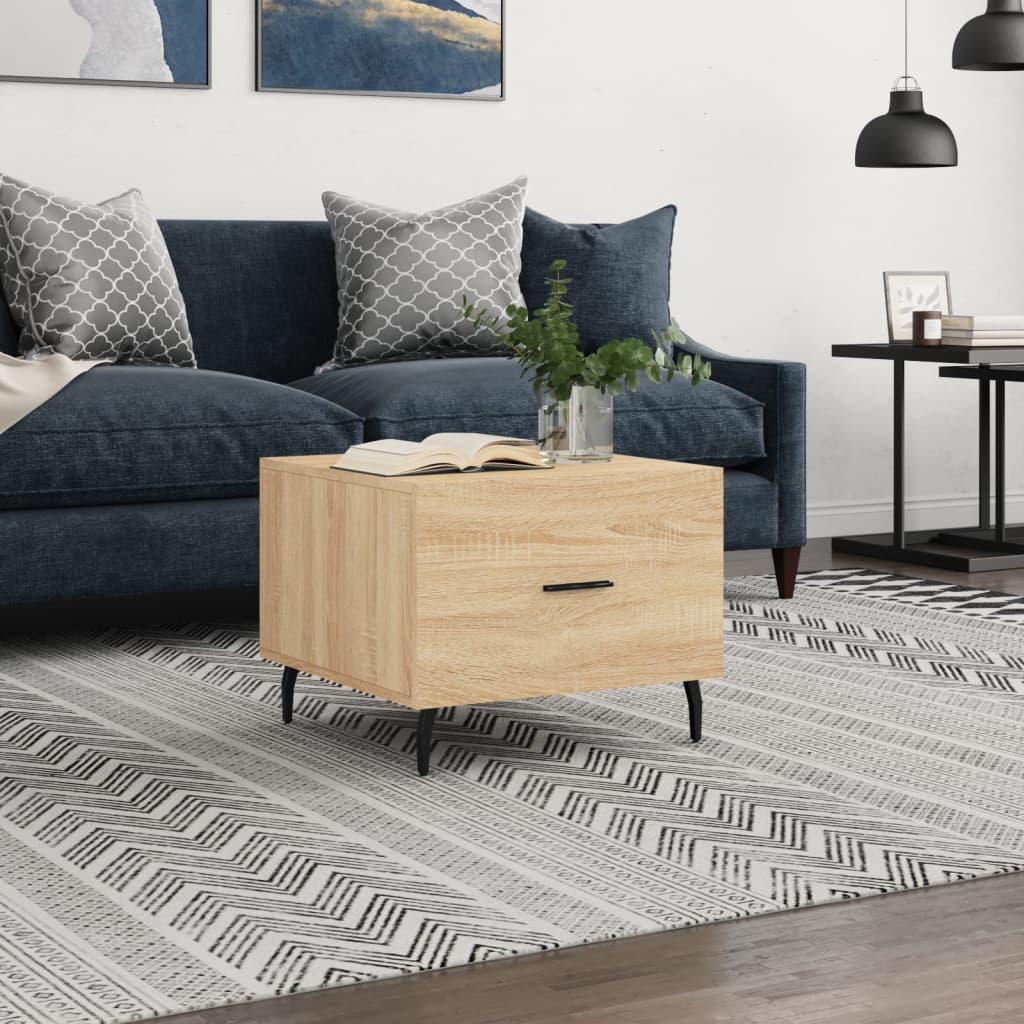Tavolino da Salotto Rovere Sonoma 50x50x40 cm Legno Multistrato | homemem39