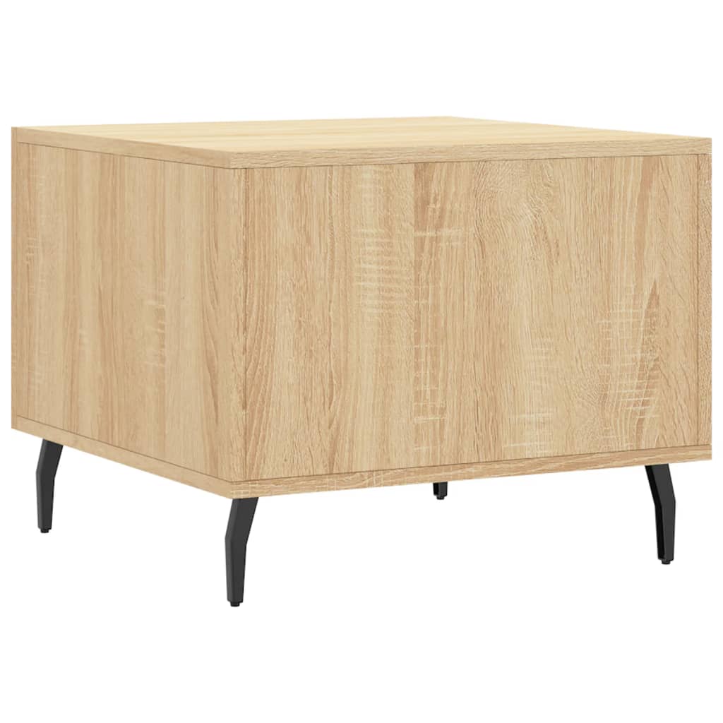 Tavolini Salotto 2pz Rovere Sonoma 50x50x40cm Legno Multistrato
