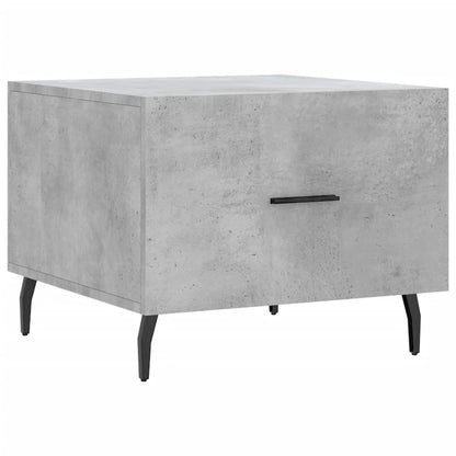 Tavolino Salotto Grigio Cemento 50x50x40 cm Legno Multistrato