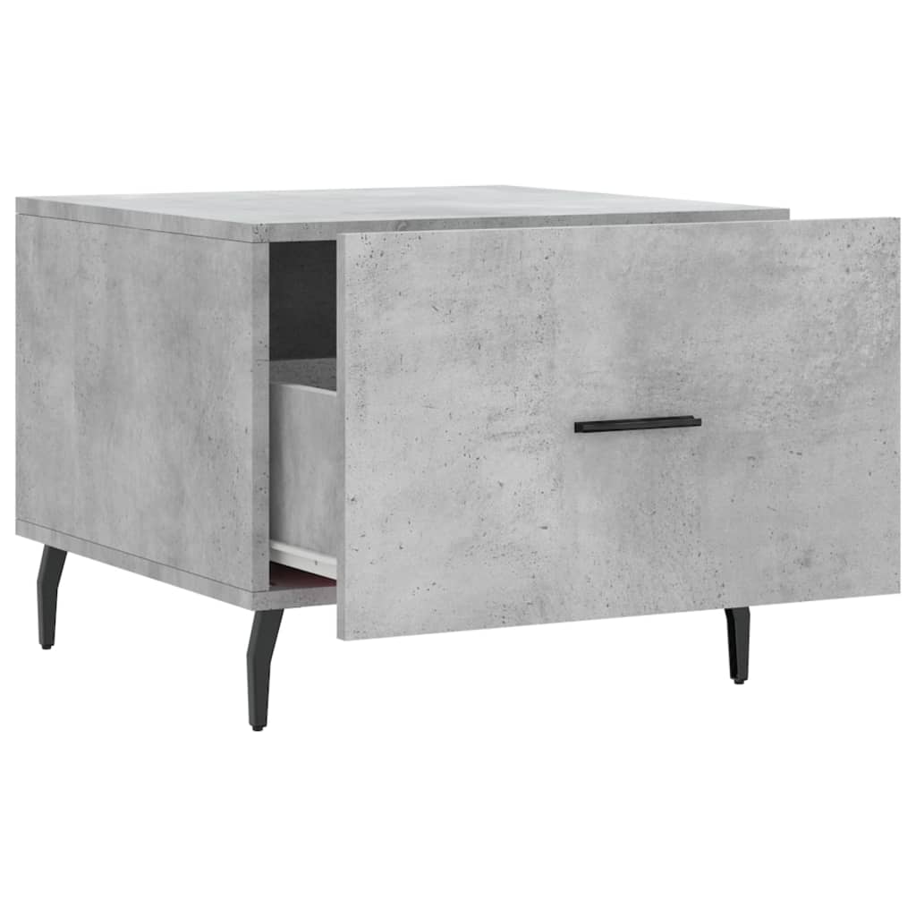 Tavolini Salotto 2pz Grigio Cemento 50x50x40 Legno Multistrato