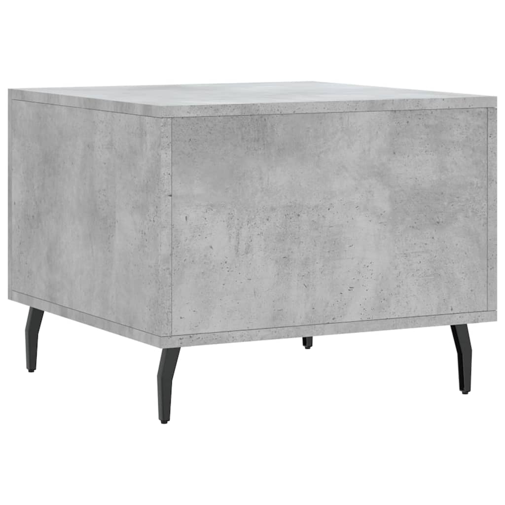 Tavolini Salotto 2pz Grigio Cemento 50x50x40 Legno Multistrato