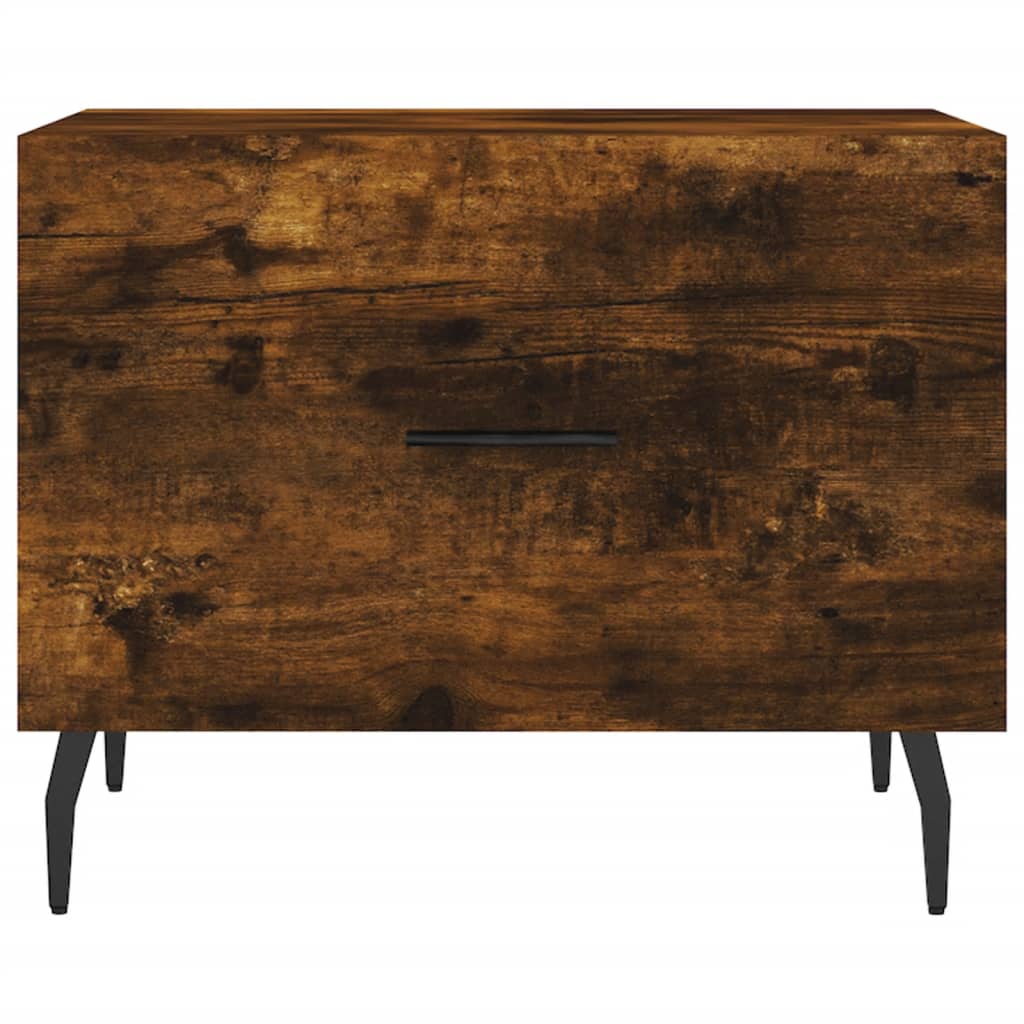 Tavolini Salotto 2 pz Rovere Fumo 50x50x40cm Legno Multistrato | homemem39