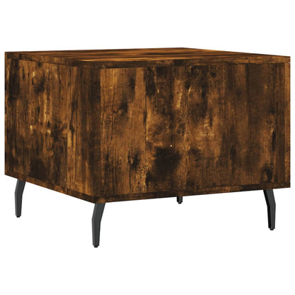 Tavolini Salotto 2 pz Rovere Fumo 50x50x40cm Legno Multistrato