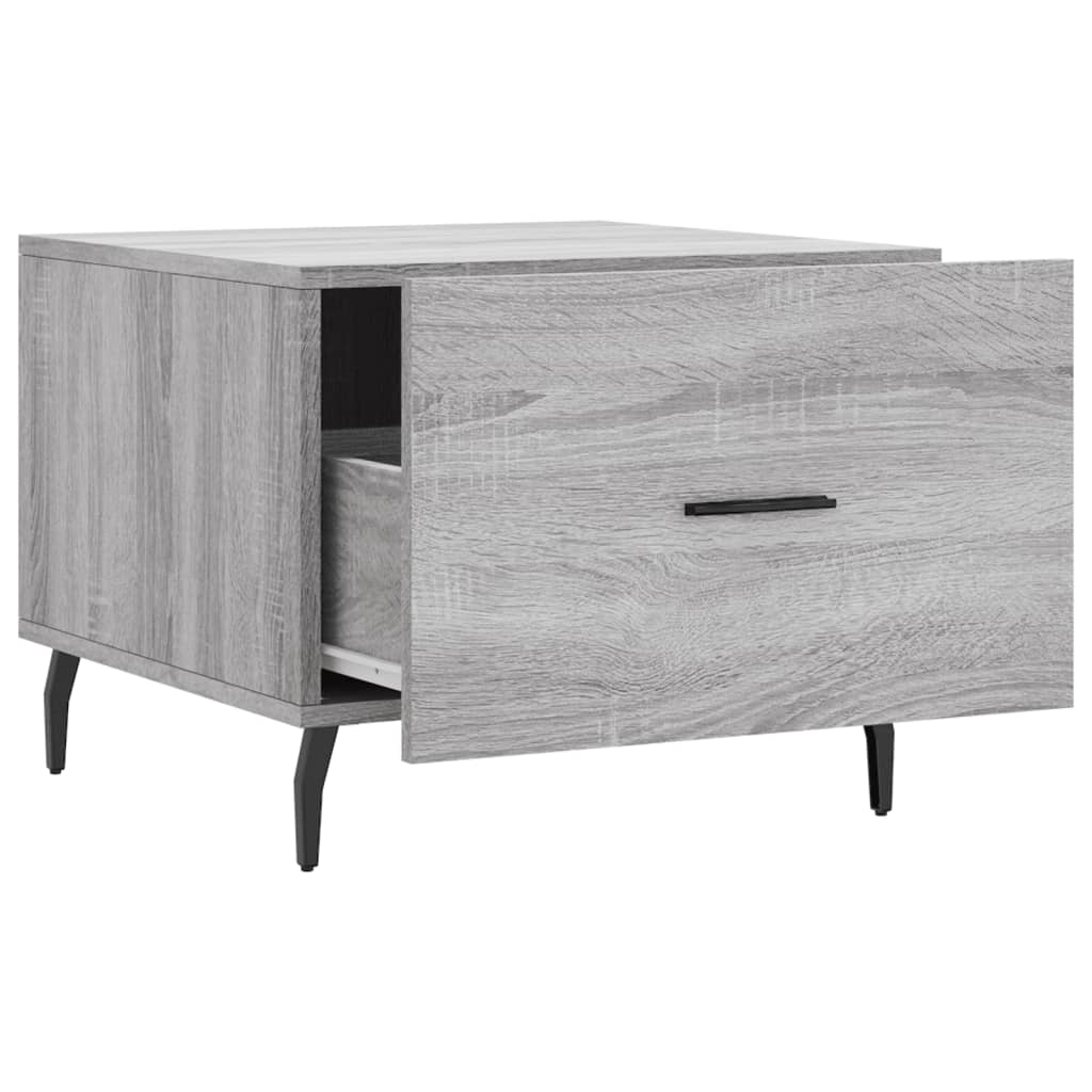 Tavolino da Salotto Grigio Sonoma 50x50x40 cm Legno Multistrato | homemem39