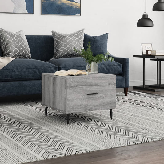Tavolino da Salotto Grigio Sonoma 50x50x40 cm Legno Multistrato | homemem39