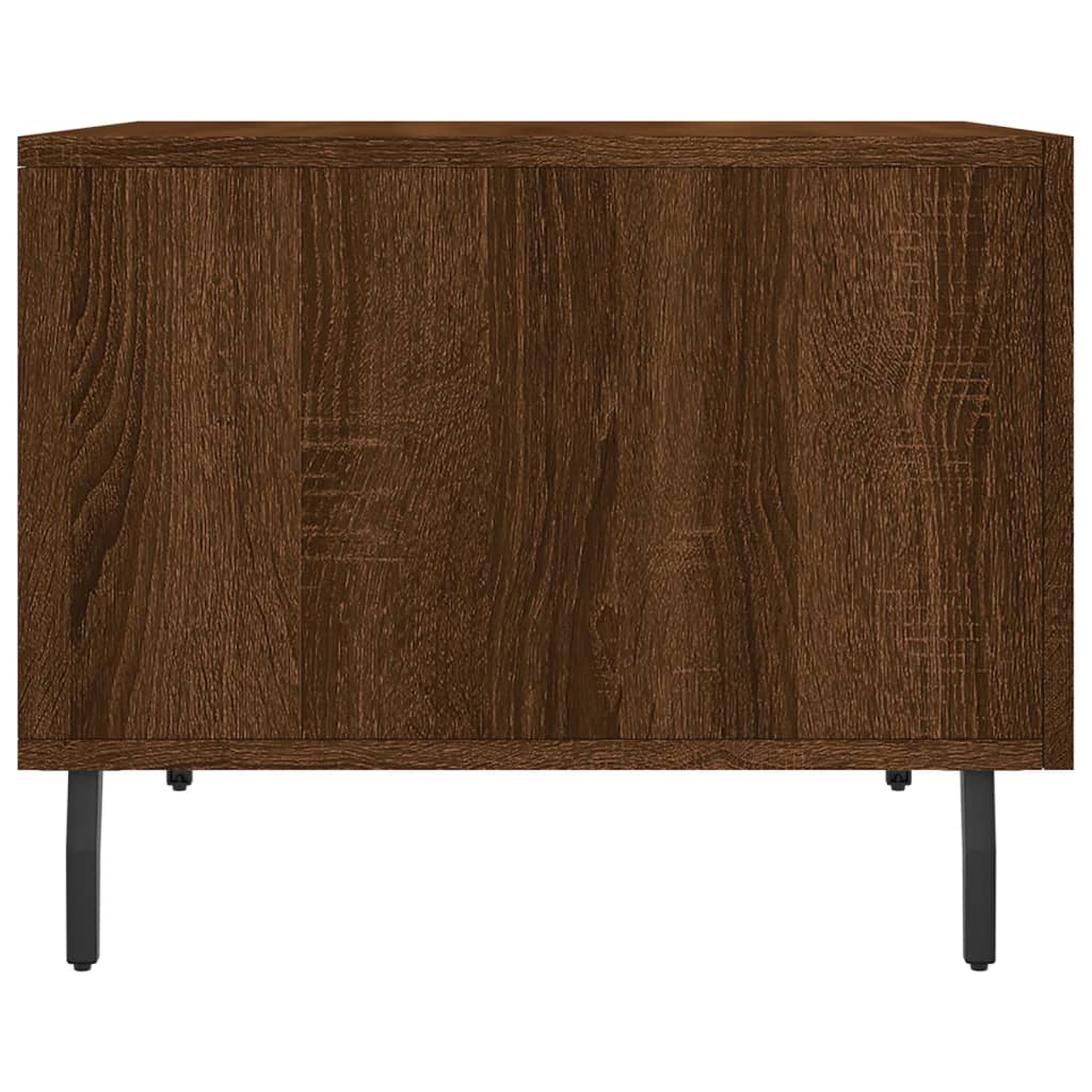 Tavolino da Salotto Rovere Marrone 50x50x40cm Legno Multistrato
