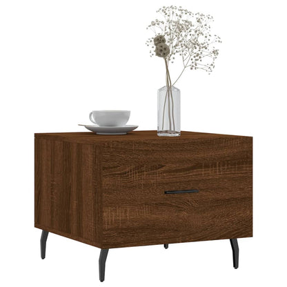 Tavolini Salotto 2 pz Rovere Marrone 50x50x40 Legno Multistrato | homemem39