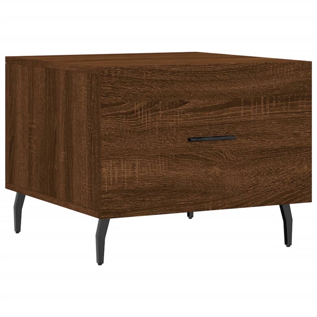 Tavolini Salotto 2 pz Rovere Marrone 50x50x40 Legno Multistrato | homemem39
