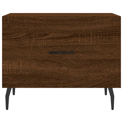 Tavolini Salotto 2 pz Rovere Marrone 50x50x40 Legno Multistrato | homemem39