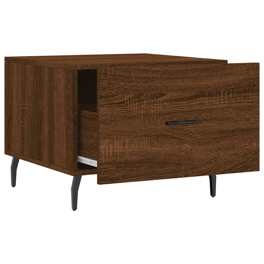 Tavolini Salotto 2 pz Rovere Marrone 50x50x40 Legno Multistrato | homemem39
