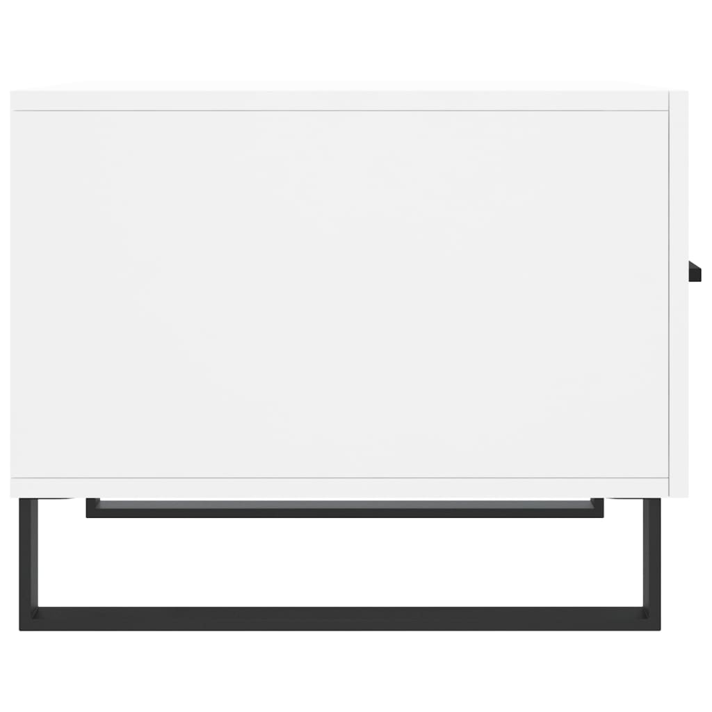 Tavolini da Salotto 2 pz Bianchi 50x50x40 cm Legno Multistrato