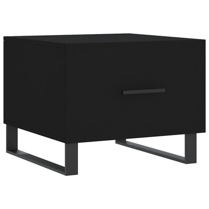 Tavolini da Salotto 2 pz Neri 50x50x40 cm in Legno Multistrato | homemem39