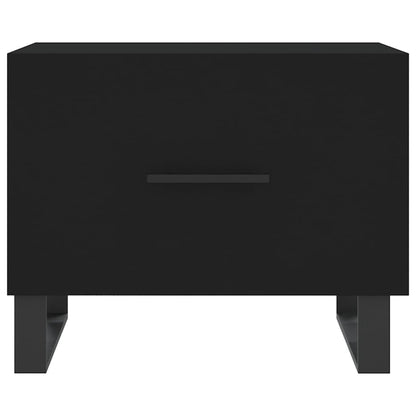 Tavolini da Salotto 2 pz Neri 50x50x40 cm in Legno Multistrato | homemem39