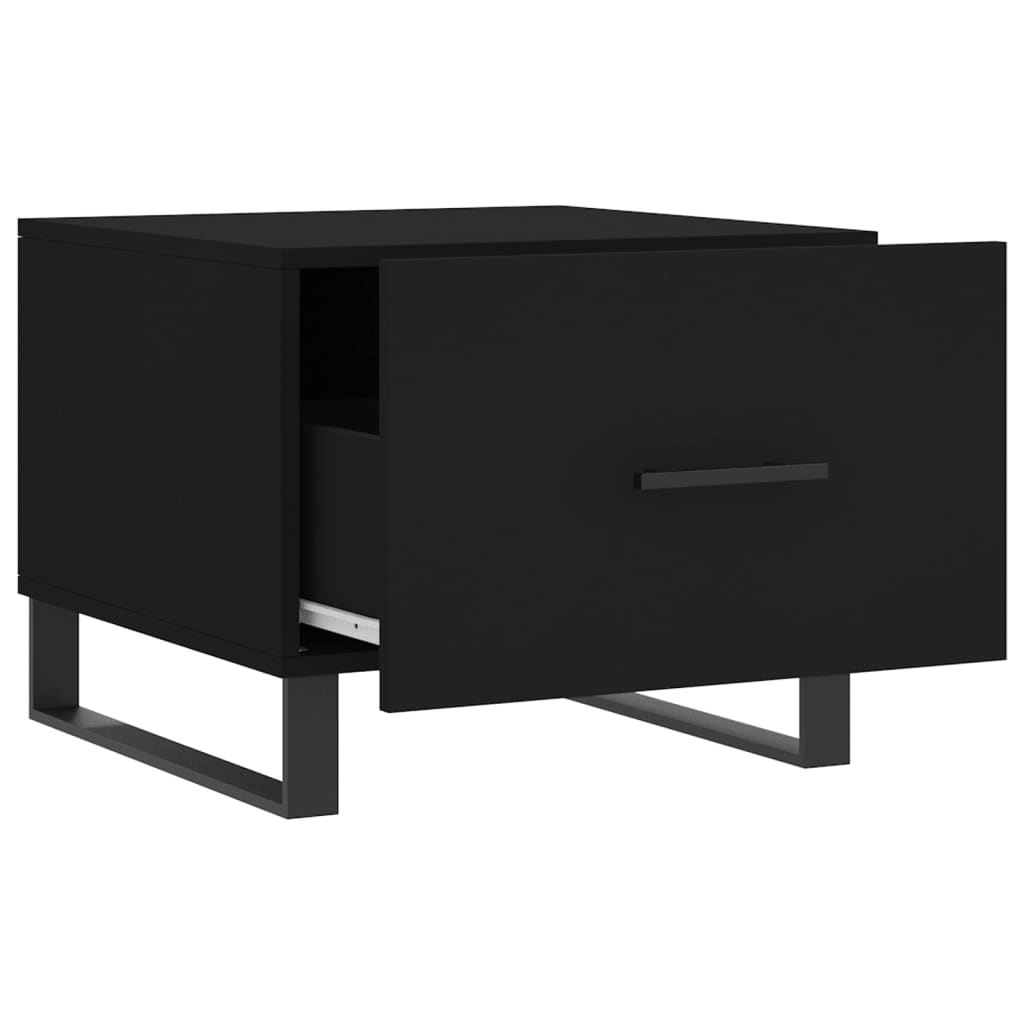 Tavolini da Salotto 2 pz Neri 50x50x40 cm in Legno Multistrato | homemem39
