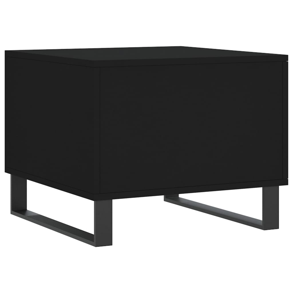 Tavolini da Salotto 2 pz Neri 50x50x40 cm in Legno Multistrato