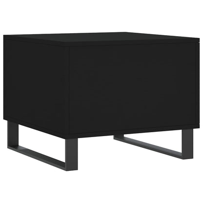 Tavolini da Salotto 2 pz Neri 50x50x40 cm in Legno Multistrato