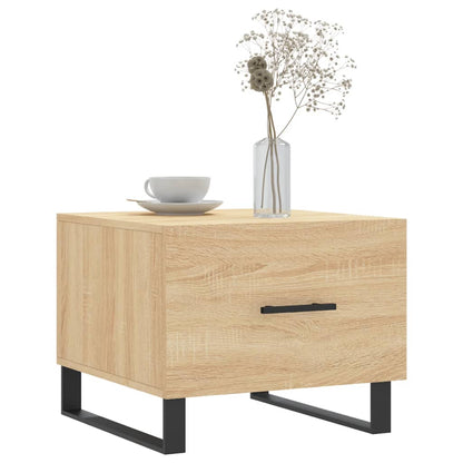 Tavolini Salotto 2pz Rovere Sonoma 50x50x40cm Legno Multistrato