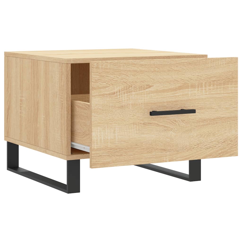 Tavolini Salotto 2pz Rovere Sonoma 50x50x40cm Legno Multistrato | homemem39